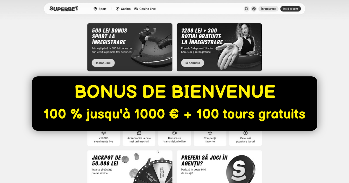 Casino Superbet | Machines à Sous & Bonus Casino en France